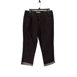 Nine West Womens Vintage America Weekend Rolled Cropped Jean Size 10r/30